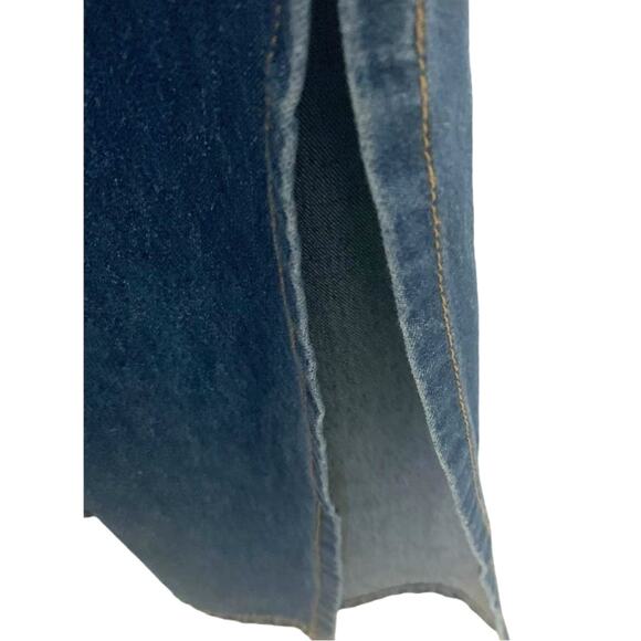 PNINA Denim Y2K Artsy Boho  Maxi Dress 2X Blue Pullover Jumper Sleeveless Womens - Picture 8 of 8